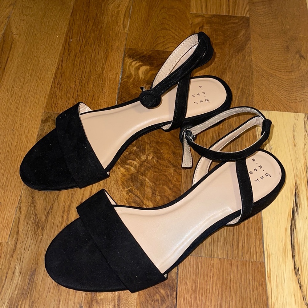 A New Day (Target)- Matte Black Short Wide Width Heel - Size 7